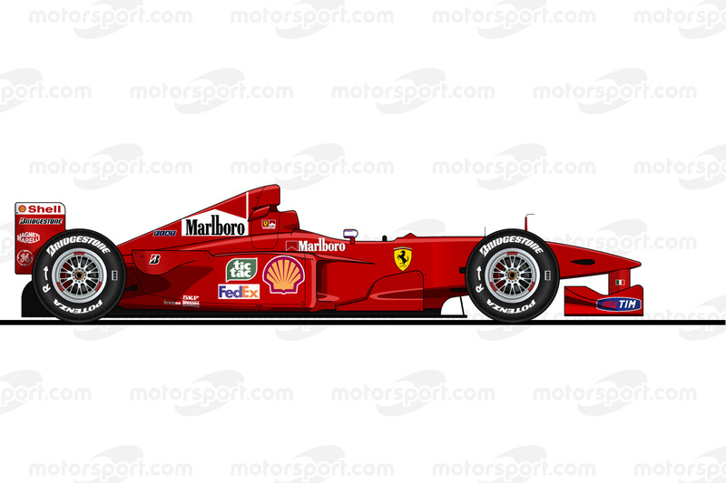 De Ferrari F399 van Michael Schumacher uit 1999