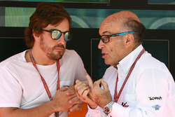 Fernando Alonso, Carmelo Ezpeleta, CEO Dorna