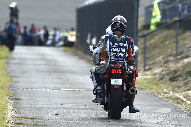 Jorge Lorenzo, Yamaha Factory Racing after his crash