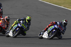 Jorge Lorenzo, Yamaha Factory Racing; Valentino Rossi, Yamaha Factory Racing; Marc Marquez, Repsol H