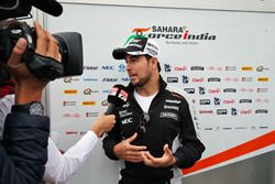 Sergio Perez, Sahara Force India F1 with the media