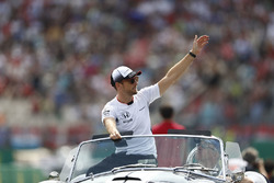 Jenson Button, McLaren en el desfile de pilotos