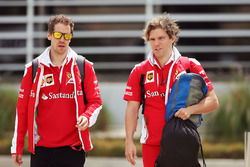 Sebastian Vettel, Ferrari with Antti Kontsas, Personal Trainer