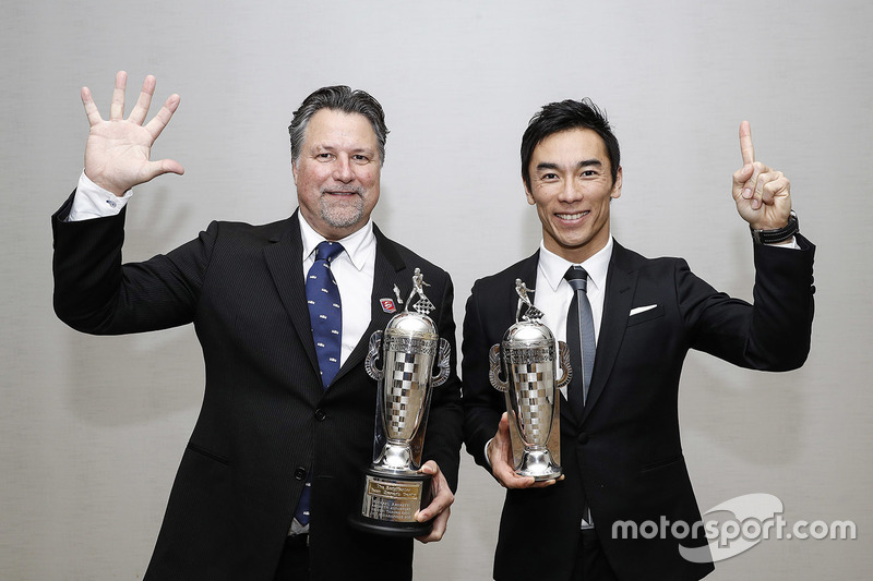 Michael Andretti and 2017 Indy 500 winner Takuma Sato