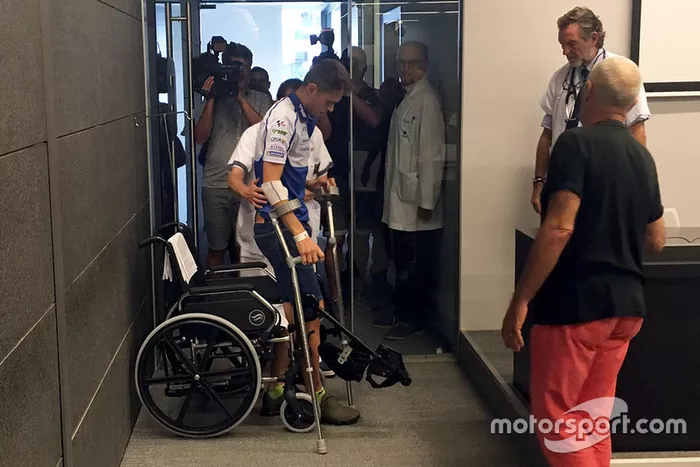 Tito Rabat, Avintia Racing en el hospital

