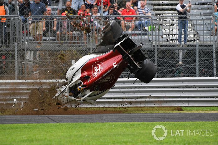 El accidente de Marcus Ericsson, Sauber C37