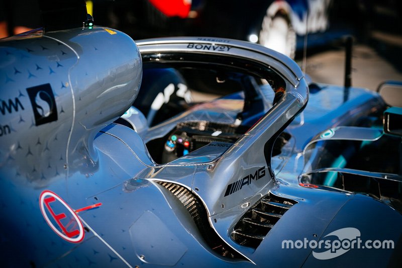 Mercedes AMG F1 W10 halo detail