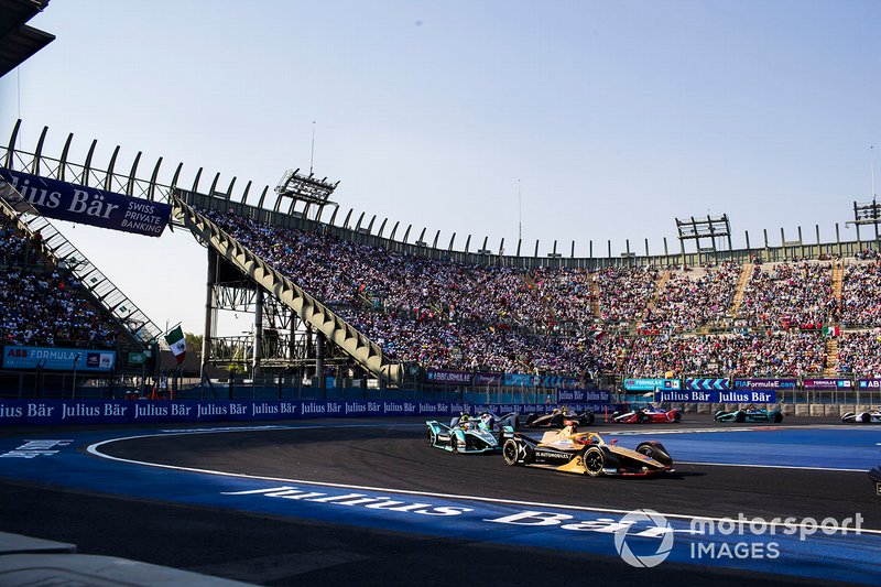 Jean-Eric Vergne, DS TECHEETAH, DS E-Tense FE19 Nelson Piquet Jr., Panasonic Jaguar Racing, Jaguar I-Type 3 andEdoardo Mortara, Venturi Formula E, Venturi VFE05