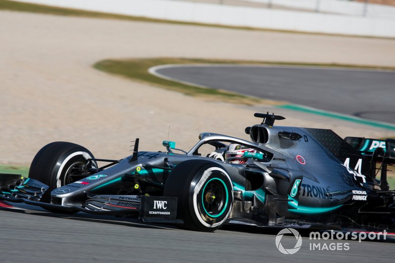 Lewis Hamilton, Mercedes AMG F1 W10.