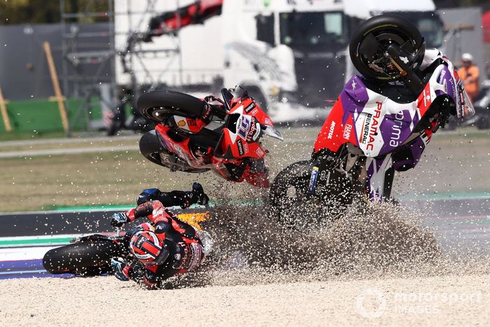 Accidente de Johann Zarco, Pramac Racing Michel Pirro Pol Espargaró, Repsol Honda Team