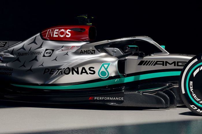 Detalle del Mercedes W13