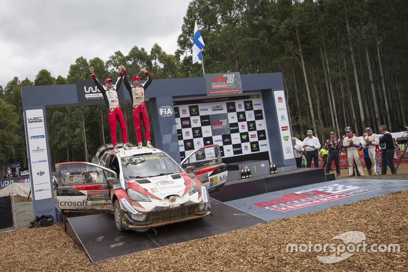 Winners Jari-Matti Latvala, Miikka Anttila, Toyota Yaris WRC, Toyota Gazoo Racing