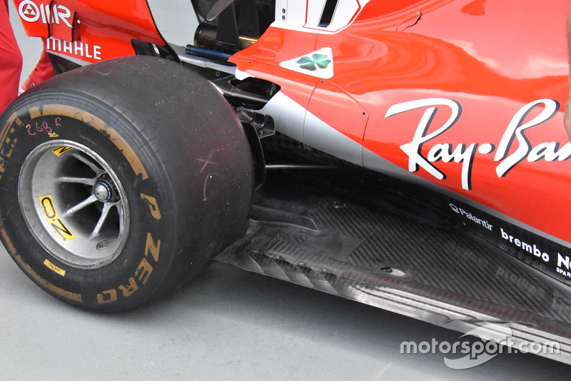 Ferrari SF71H, днище