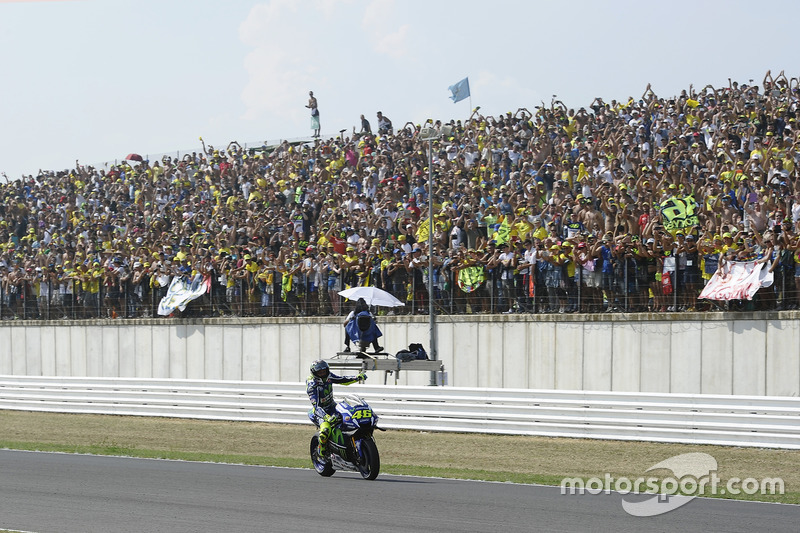 Second place Valentino Rossi, Yamaha Factory Racing