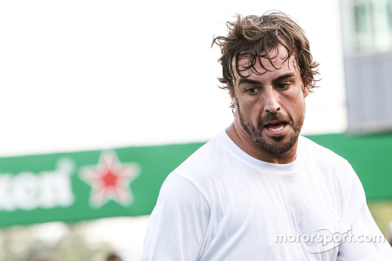 Fernando Alonso, McLaren at the charity 5-a-side football match