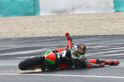 Stefan Bradl, Aprilia Gresini Racing Team crash