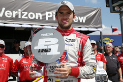 Polesitter Carlos Munoz, Andretti Autosport, Honda
