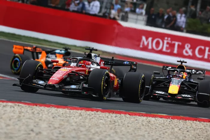 Charles Leclerc, Ferrari, Max Verstappen, Red Bull Racing