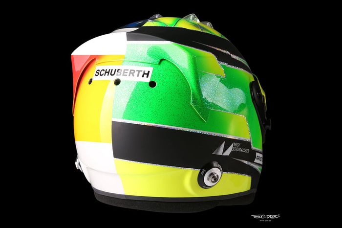 Casco de Mick Schumacher