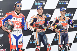 Володар поул-позиції Марк Маркес, Repsol Honda Team, друге місце Даніло Петруччі, Pramac Racing, тре