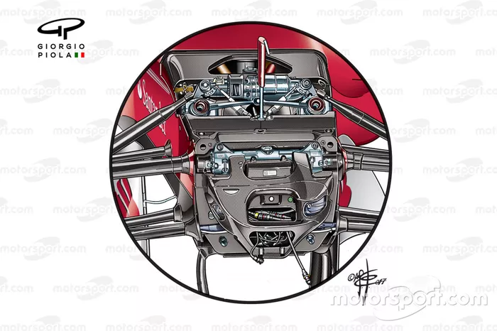 Ferrari SF70H front suspension