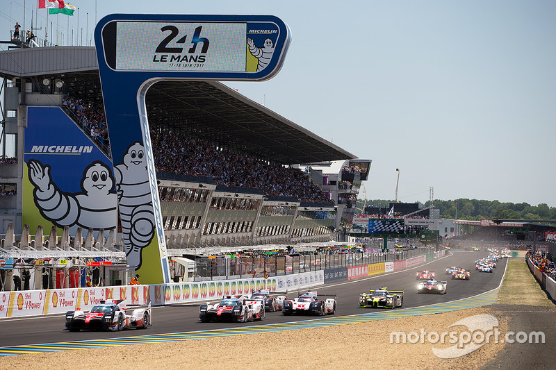 10. Arrancada: #7 Toyota Gazoo Racing Toyota TS050 Hybrid: Mike Conway, Kamui Kobayashi, Stéphane Sarrazin