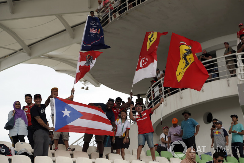 Fans and flags