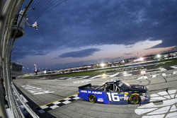 Brett Moffitt, Hattori Racing Enterprises, AISIN Atlanta Toyota Tundra takes the checkered flag