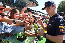 Max Verstappen, Red Bull Racing signs autographs for the fans
