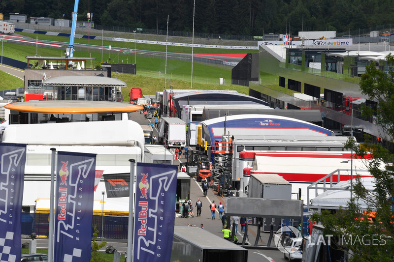 Il paddock del Red Bull Ring