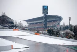 Le circuit recouvert de neige