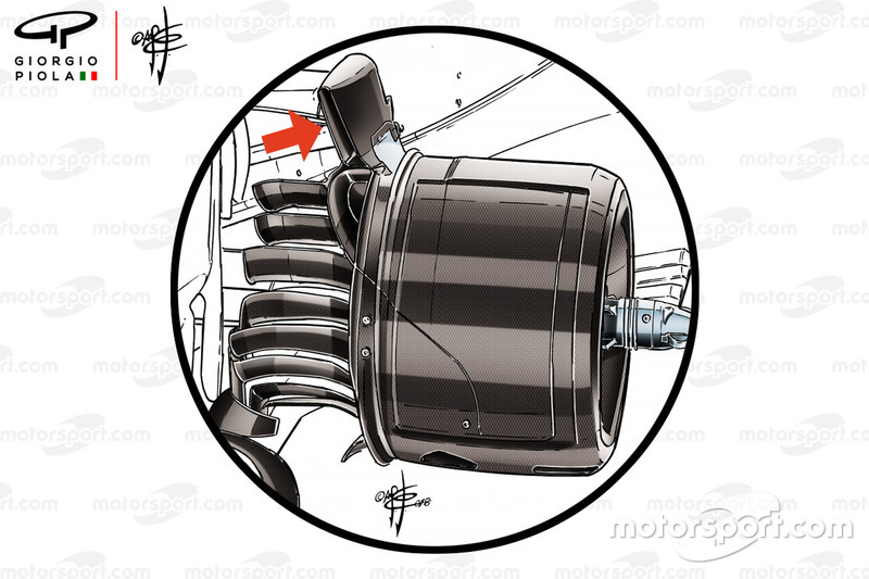Suspensión trasera Mercedes AMG F1 W09