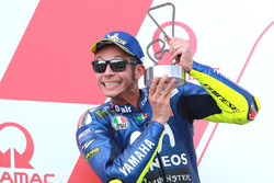 Podium: nummer twee Valentino Rossi, Yamaha Factory Racing