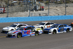 A.J. Allmendinger, JTG Daugherty Racing, Chevrolet Camaro Click n' Close, Ty Dillon, Germain Racing, Chevrolet Camaro GEICO, Alex Bowman, Hendrick Motorsports, Chevrolet Camaro Nationwide, and David Ragan, Front Row Motorsports, Ford Fusion MDS Transport