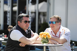Eric Boullier, Racing Director, McLaren, and Zak Brown, Executive Director, McLaren Technology Group