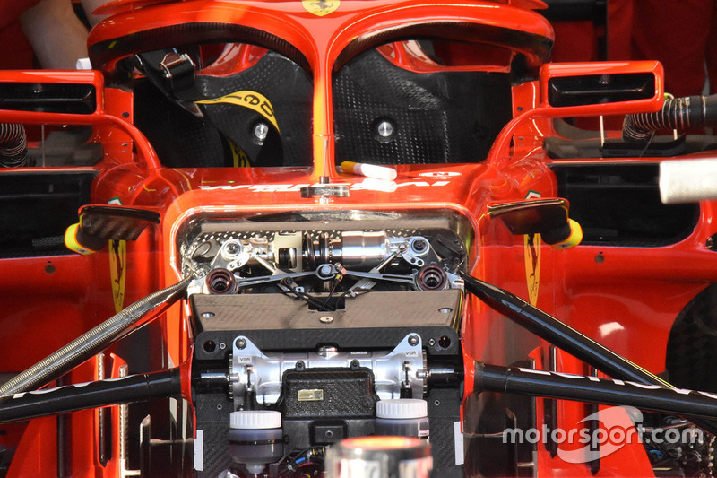 La suspension avant de la Ferrari SF71H