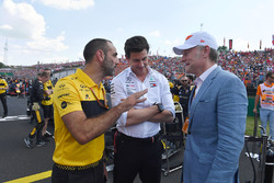 Cyril Abiteboul, Renault Sport F1 Direktörü, Toto Wolff, Mercedes AMG F1 Motorsporları Direktörü, Sean Bratches, Formula One Ticari Operasyon Direktörü
