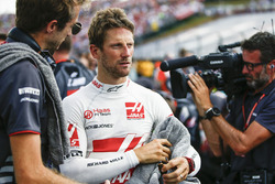 Romain Grosjean, Haas F1 Team, sur la grille