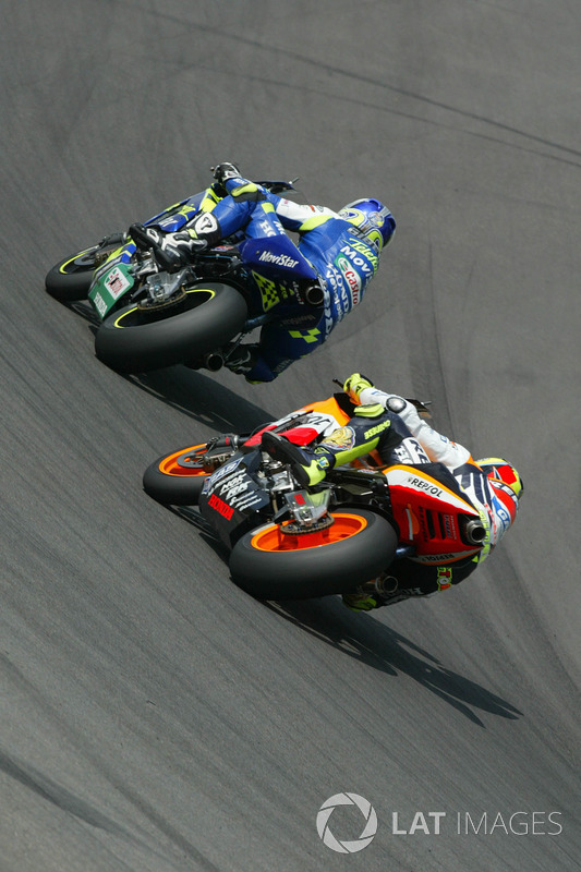 Sete Gibernau, Honda; Valentino Rossi, Repsol Honda Team