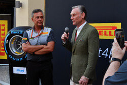 Sean Bratches, Formula One Managing Director, Commercial Operations, Mario Isola, Pirelli Sporting D