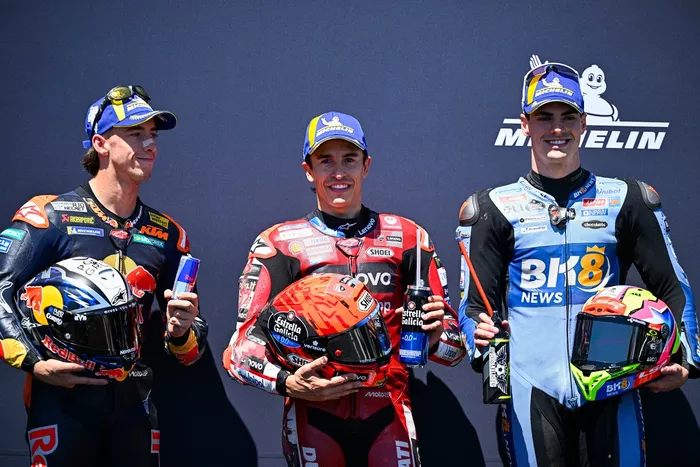 Pedro Acosta, Red Bull KTM Factory Racing, Fermin Aldeguer, Gresini Racing, Marc Marquez, Ducati Team