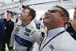 Dave Pericak of Ford with GTLM pole winner Ryan Briscoe, Ford Performance Chip Ganassi Racing