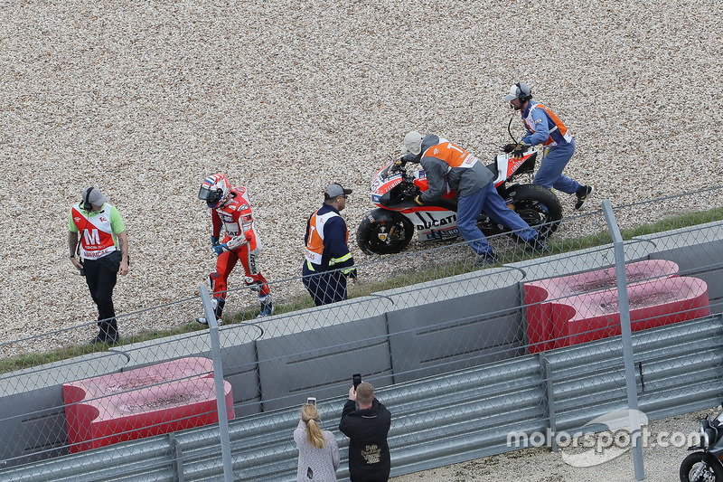 Andrea Dovizioso, 5 kali kecelakaan