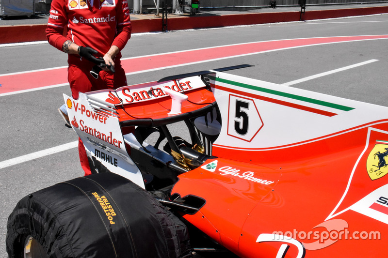 Ferrari SF70H, rear wing