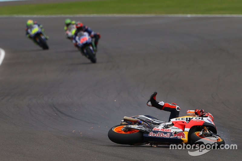 Marc Marquez, Repsol Honda Team, crash