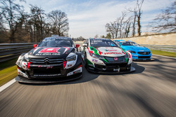 Rob Huff, All-Inkl Motorsport, Citroën C-Elysée WTCC; Tiago Monteiro, Honda Racing Team JAS, Honda C