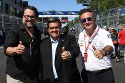 Denis Coderre, burgemeester Montreal, met Alejandro Agag, Formule E CEO