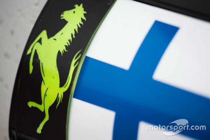 Pit board para Kimi Raikkonen, Ferrari