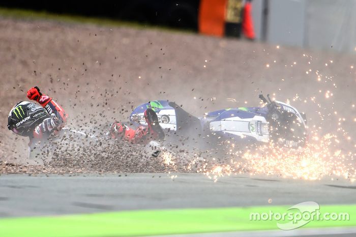 Jorge Lorenzo, Yamaha Factory Racing accidente
