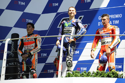 Подіум: переможець гонки Хорхе Лоренсо, Yamaha Factory Racing, друге місце Марк Маркес, Repsol Honda